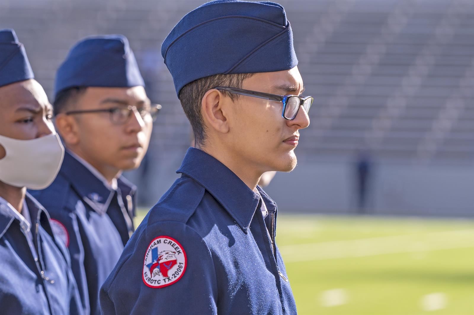 Langham Creek AFJROTC Unit TX-20061 joined more than 360 to receive the Distinguished Unit Award.